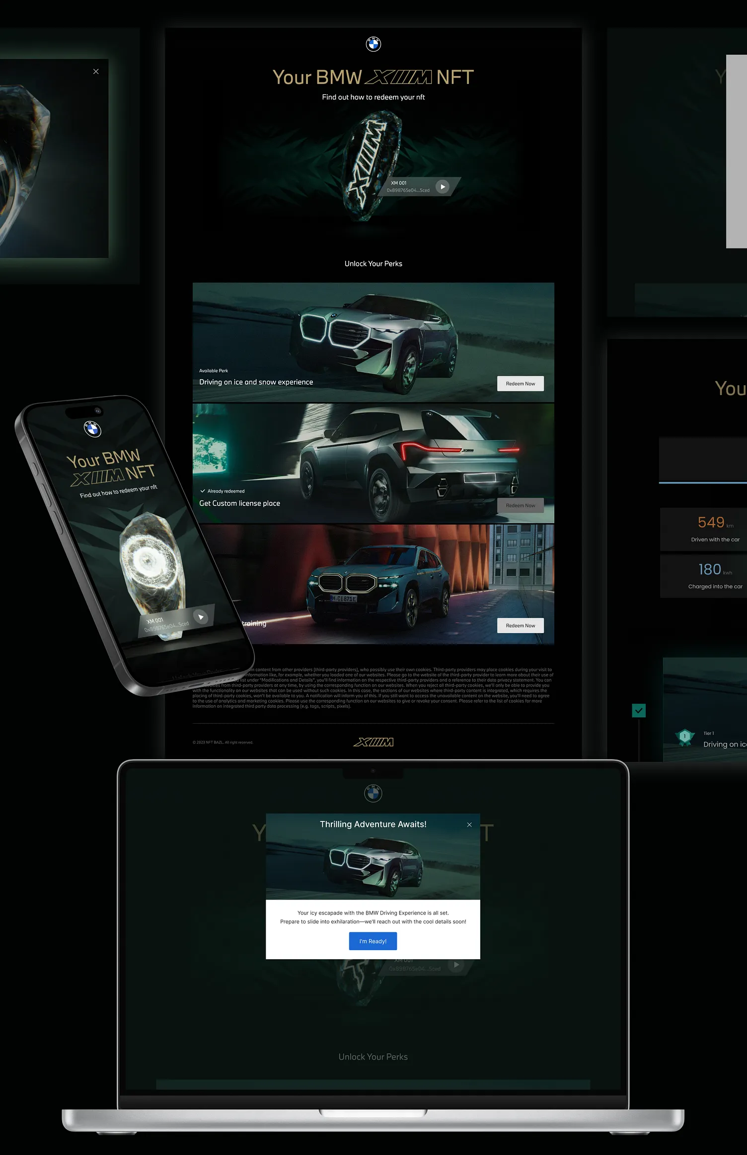 BMW XM NFT website