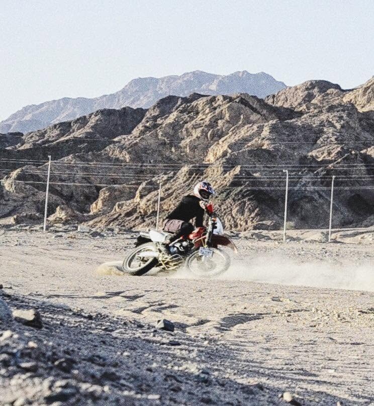 Dirt bike in the desert