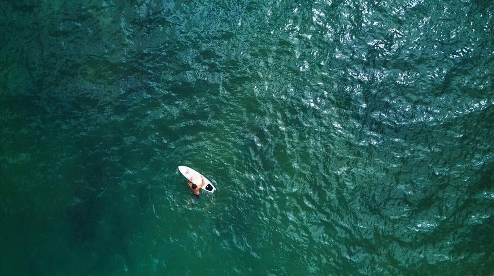 Paddling out